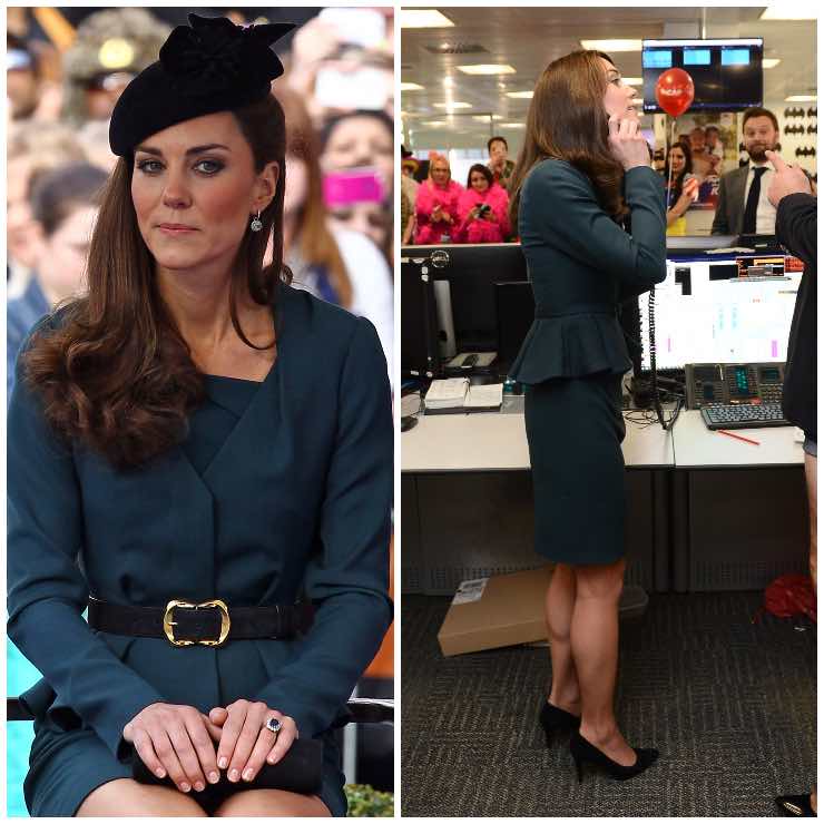 Kate Middleton abito verde riciclato