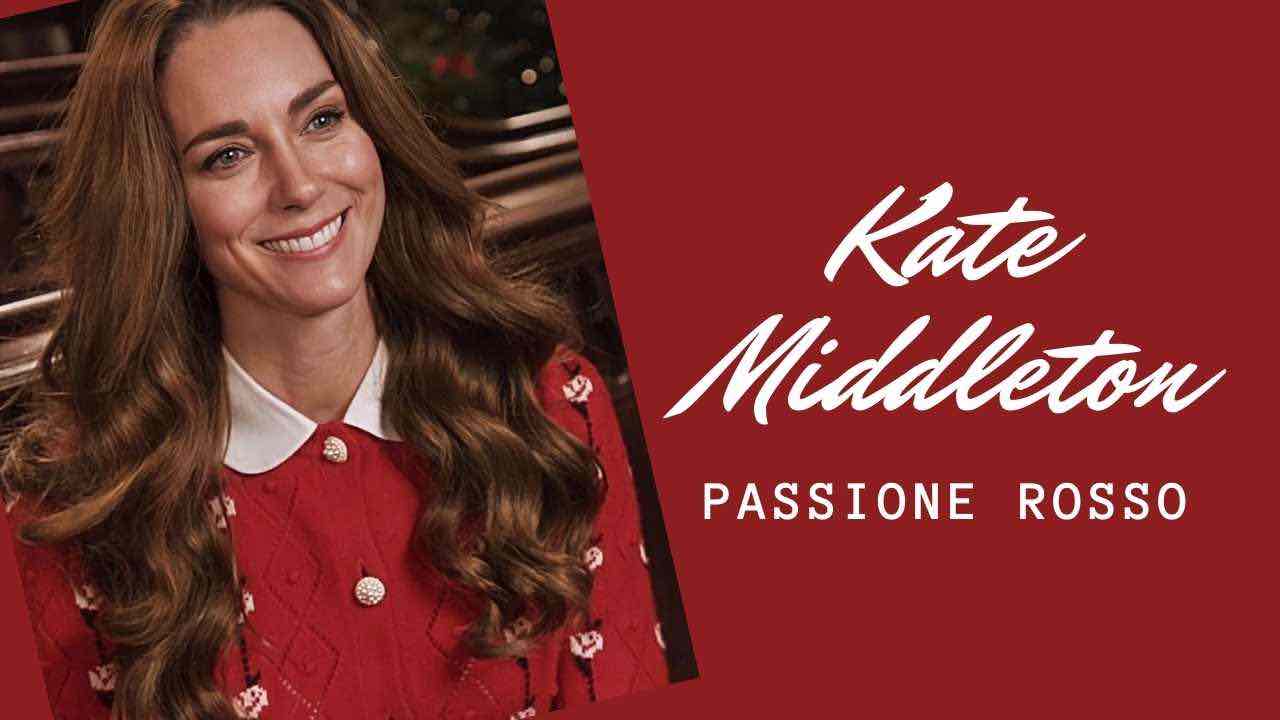 Kate Middleton rosso passione