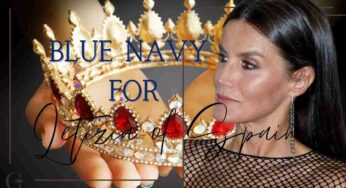 Letizia di Spagna, il primo look dell’anno è un trionfo di eleganza blu