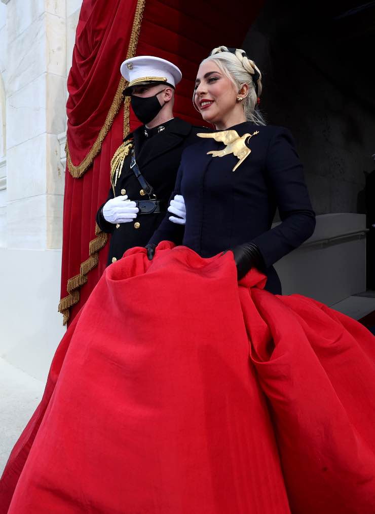 Lady Gaga look Inauguration Day