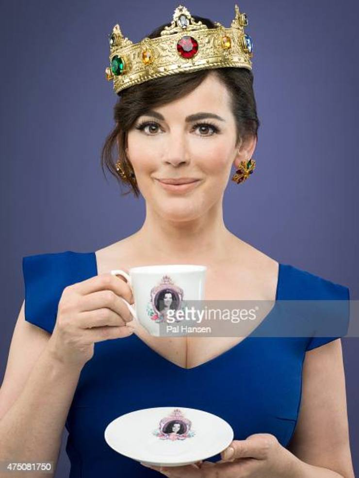 Nigella Lawson in blu