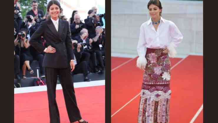 alessandra mastronardi tailleur mannish e gonna etnica