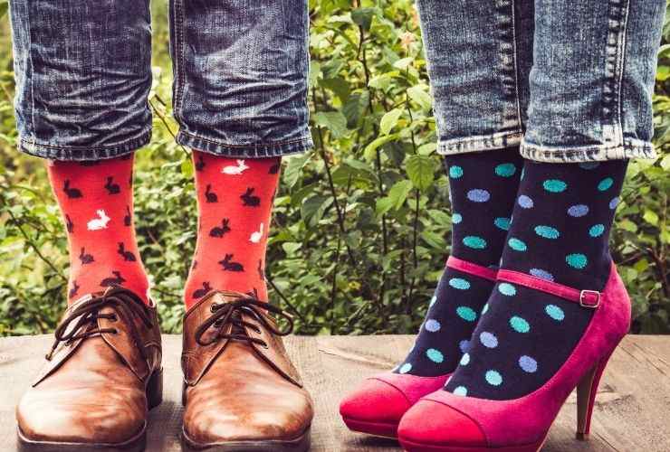 coppia di calze colorate