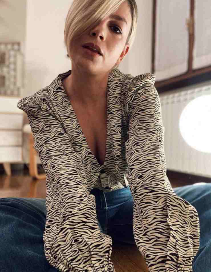 camicia zebrata emma marrone