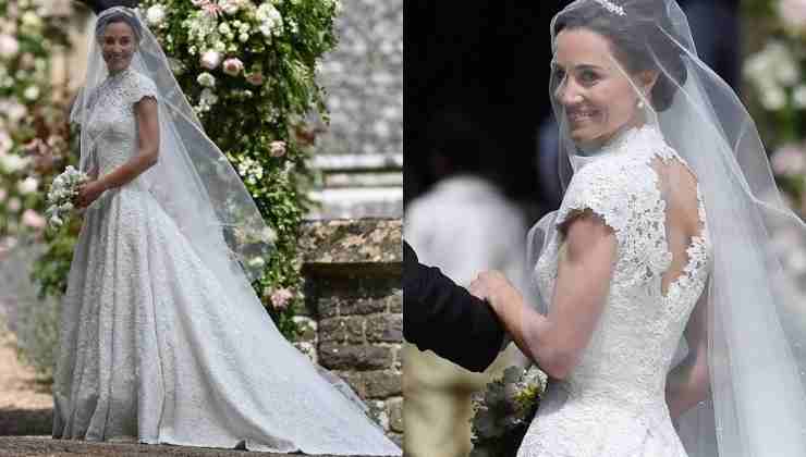 pippa middleton dettagli abito sposa