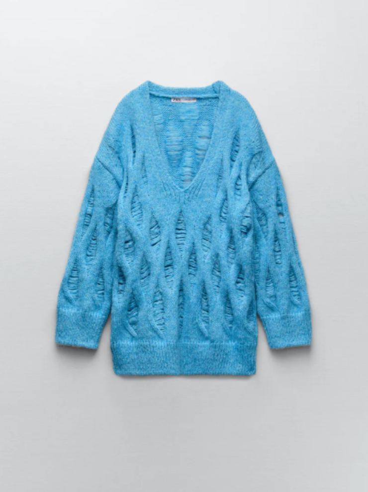 pullover azzurro in saldi