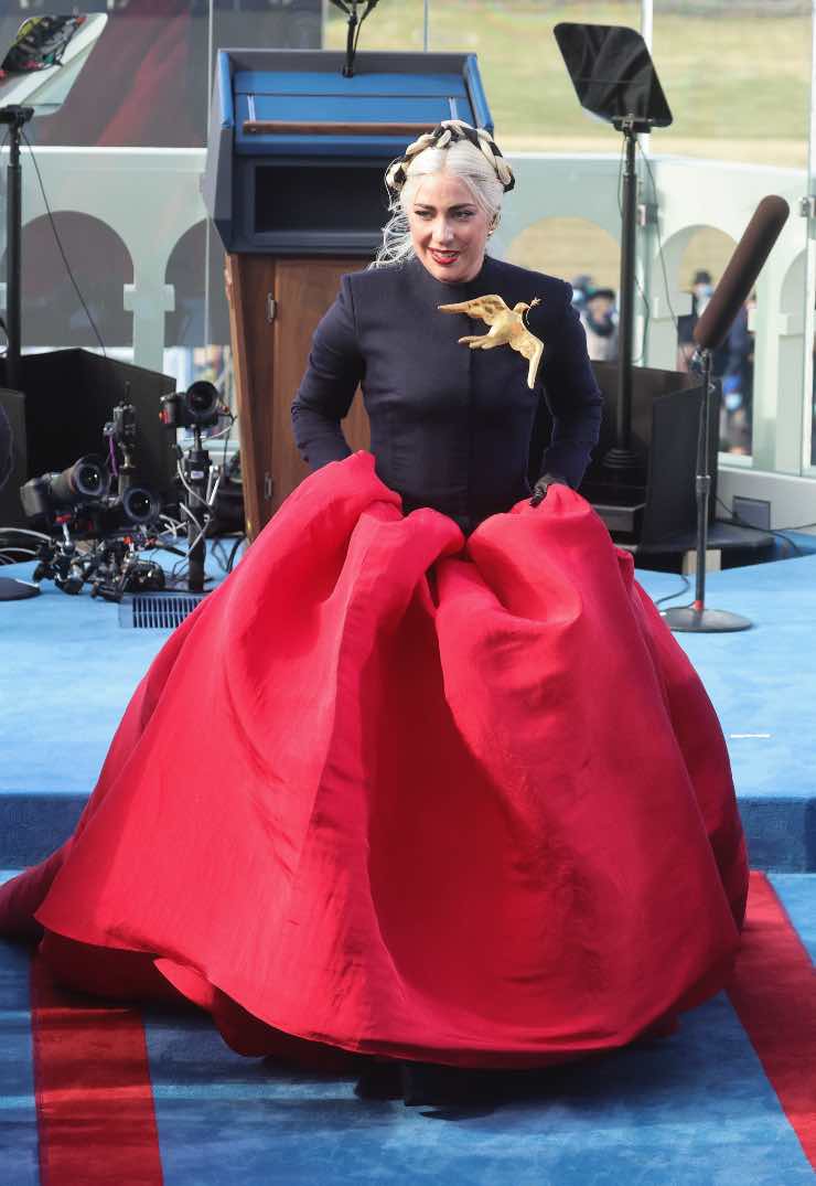 segreto vestito Lady Gaga Inauguration Day