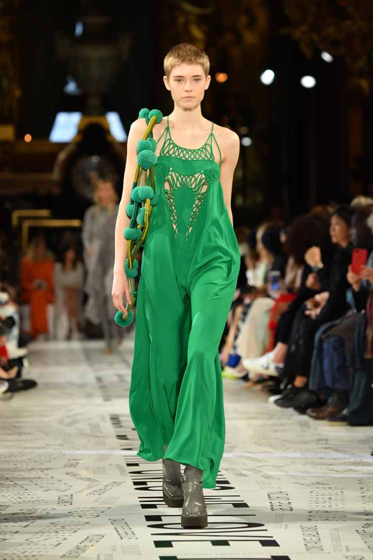 abito verde stella mccartney