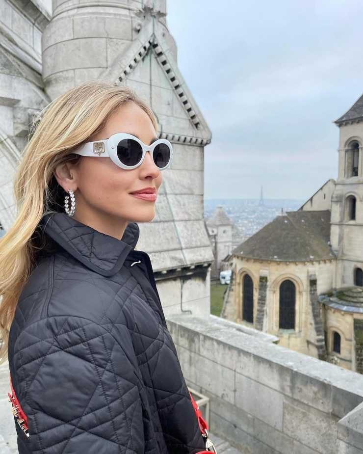 occhiali da sole chiara ferragni bianco