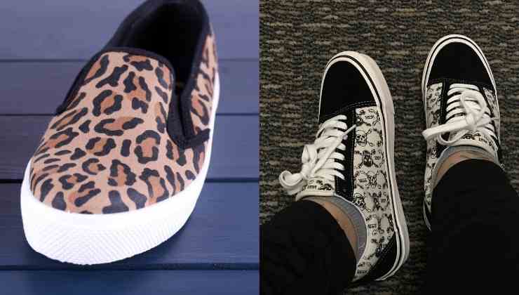 vans leopardate e stampate