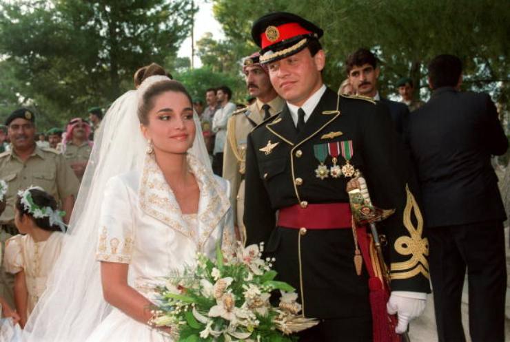 Abdullah e Rania di Giordania matrimonio