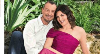 Sanremo 2022, la moglie di Amadeus da spettacolo: in platea si vede solo lei