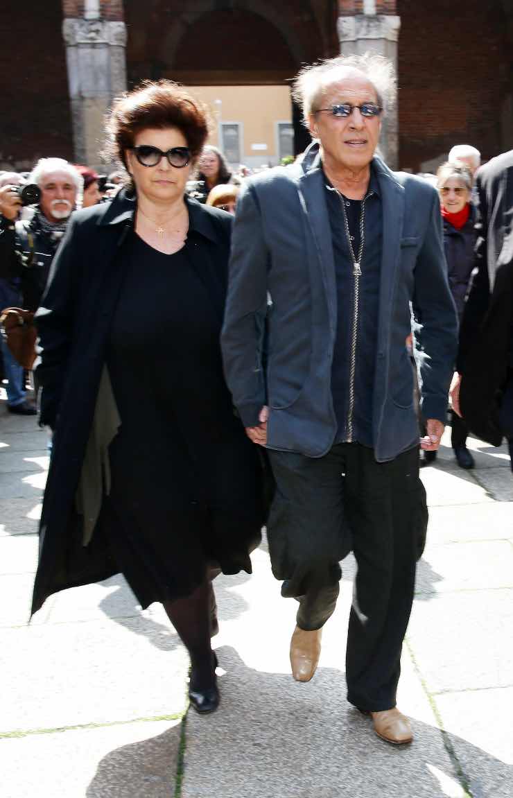 Claudia Mori Adriano Celentano funerale