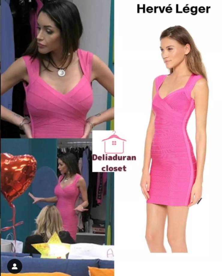 Delia Duran in hot pink 