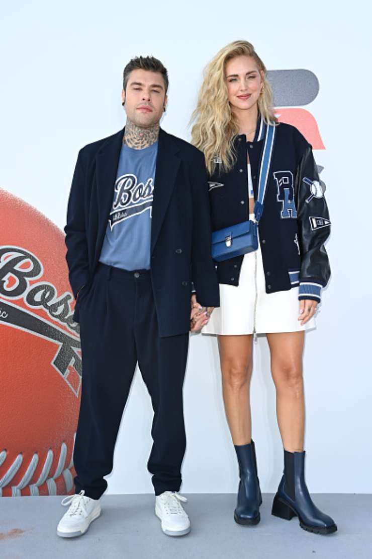 Fedez e Chiara Ferragni alla MIlano Fashion Week