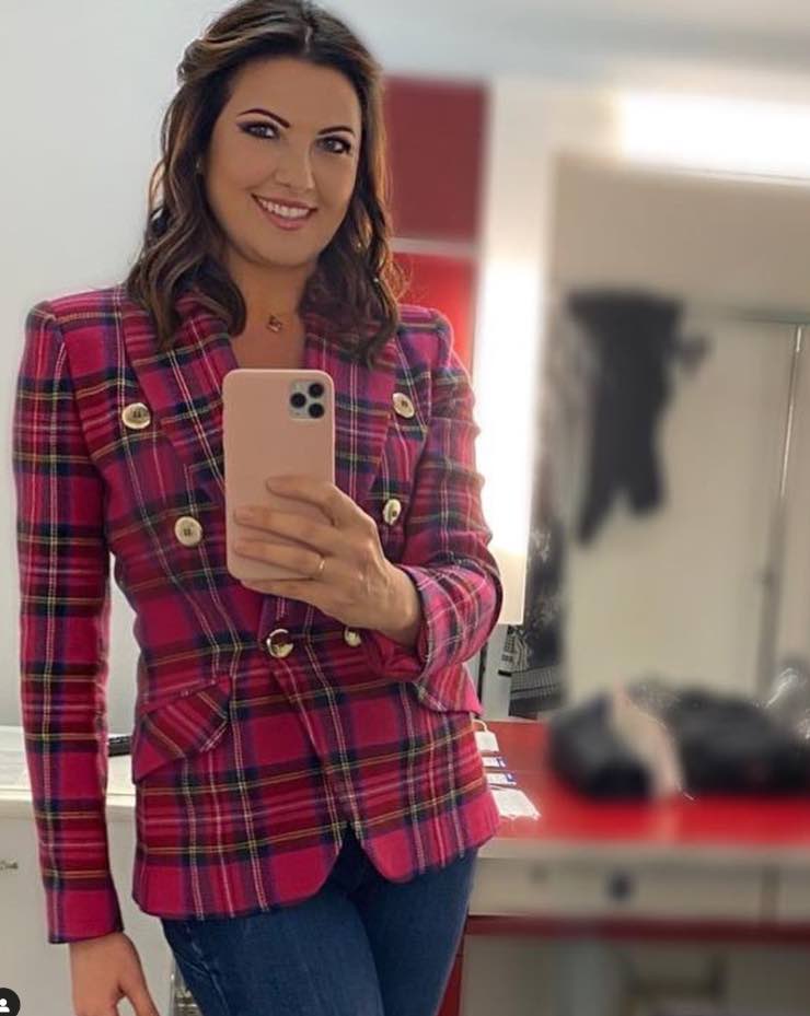 Giovanna Civitillo giacca tartan