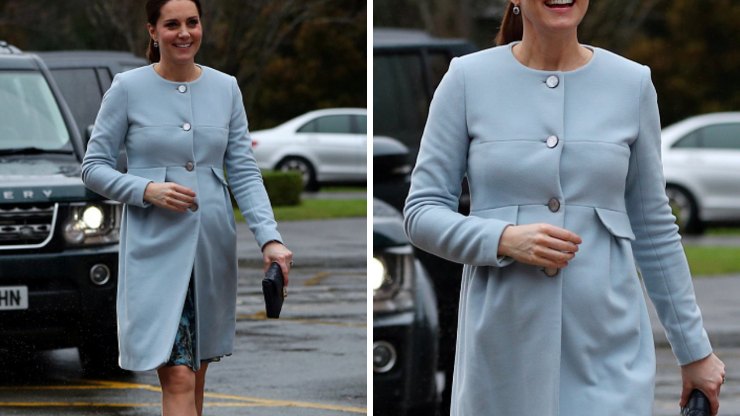 Kate Middleton in celeste