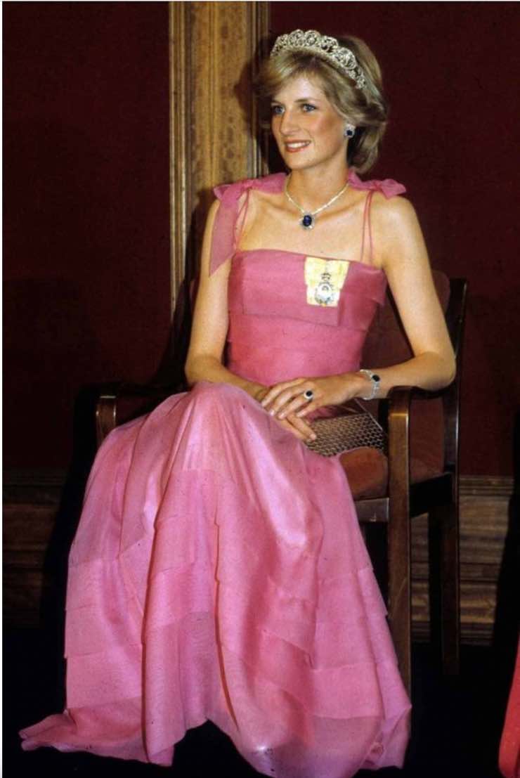 Lady Diana vestito rosa la Scala