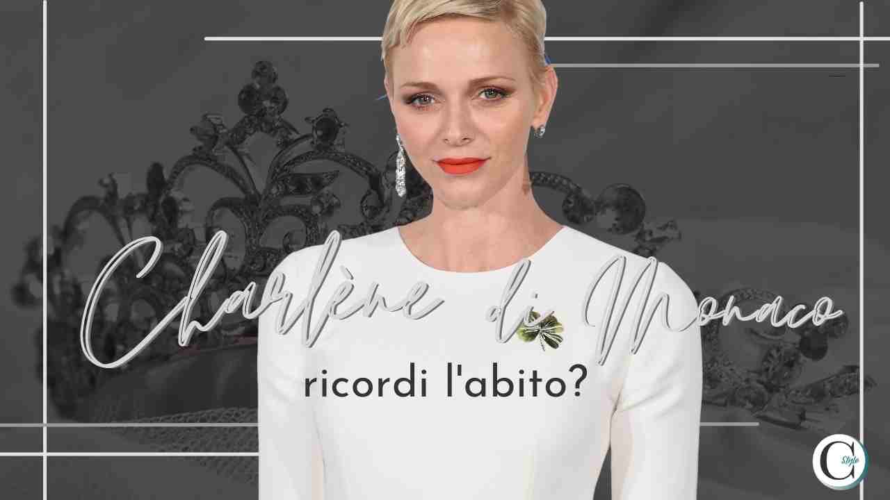 charlene di monaco abito dior