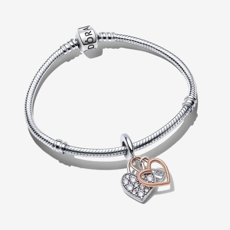 bracciale con cuori pandora san valentino