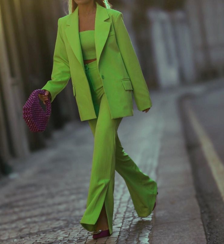 blazer verde fluo