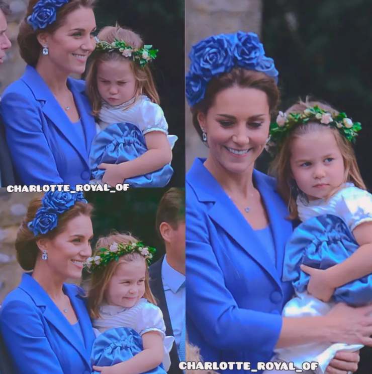 Kate Middleton in blu