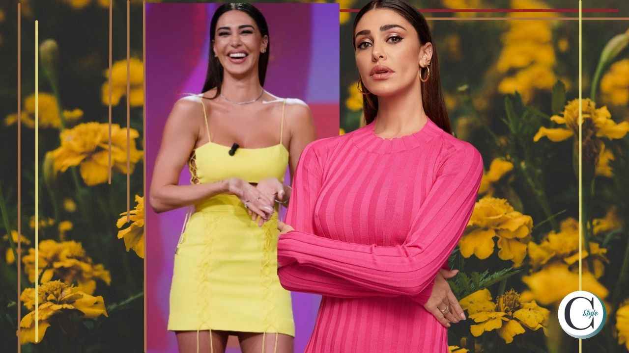 abito giallo belen rodriguez