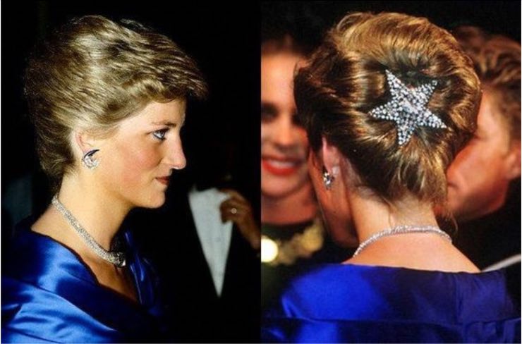 Lady Diana fermaglio stella Australia