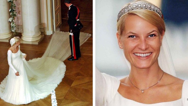 Matte-Marit di Norvegia abito da sposa