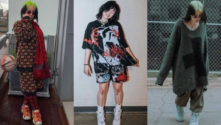 billie eilish pattern e maglia oversize