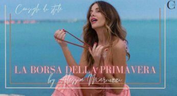Alessia Marcuzzi sale in cattedra: è sua la borsa must della primavera
