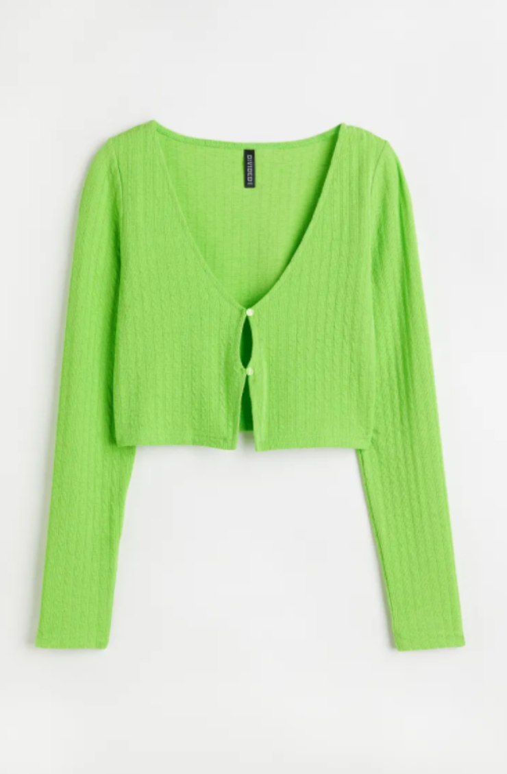 cardigan verde mela hem