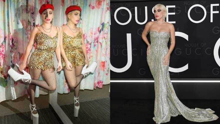 lady gaga glitter e animalier