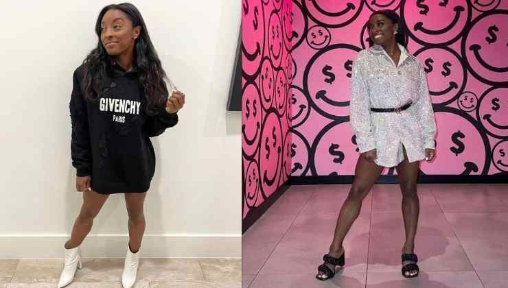 simone biles look con unico cap