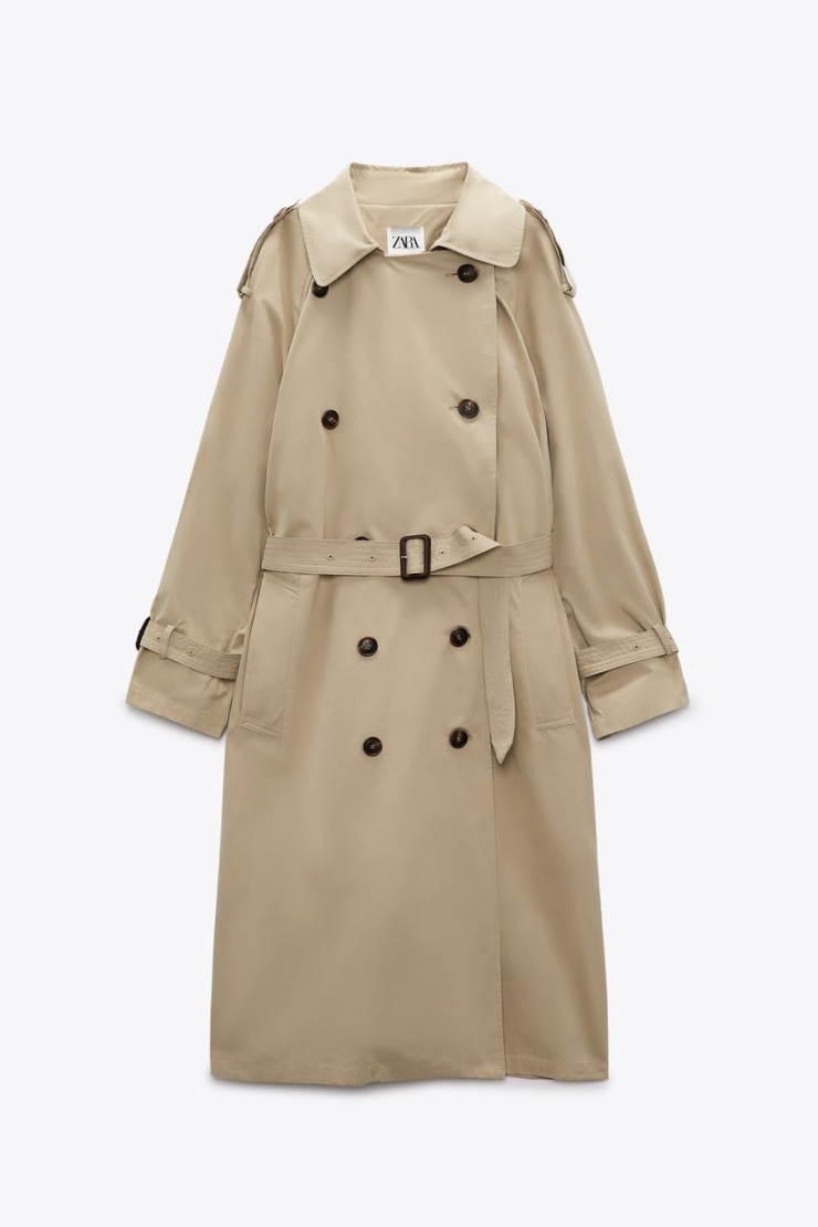 trench beige zara