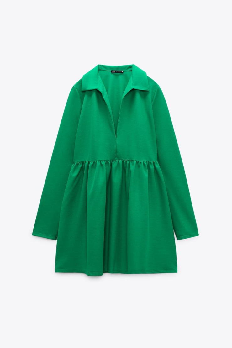 vestitino verde zara