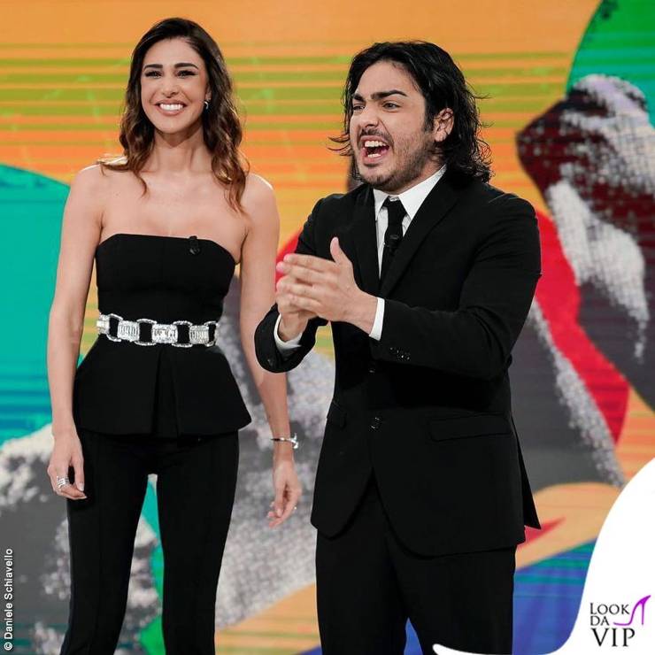 Belen Rodriguez e Max Angioni a Le Iene 