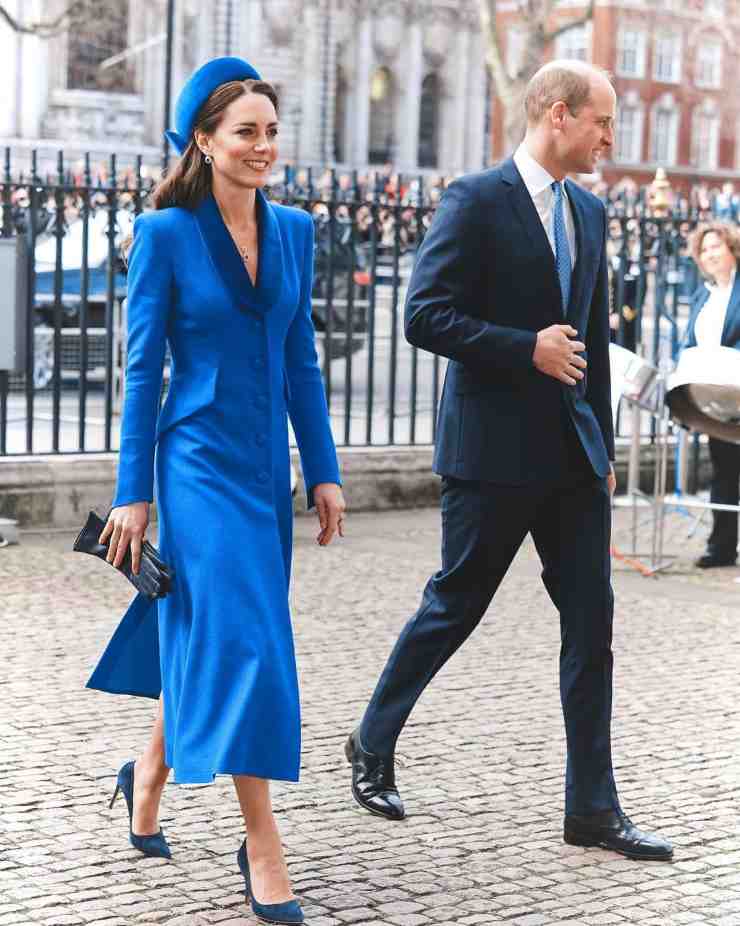 Duchessa e Duca di Cambridge in blu