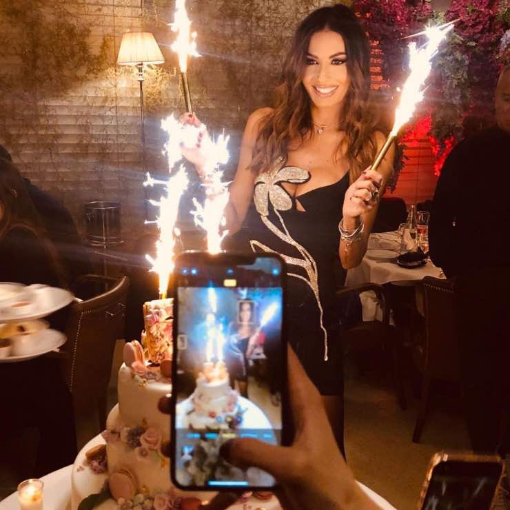 Elisabetta Gregoraci vestito fiore