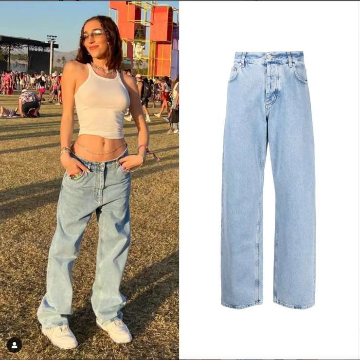 Ginevra Mavilla jeans MSGM Coachella