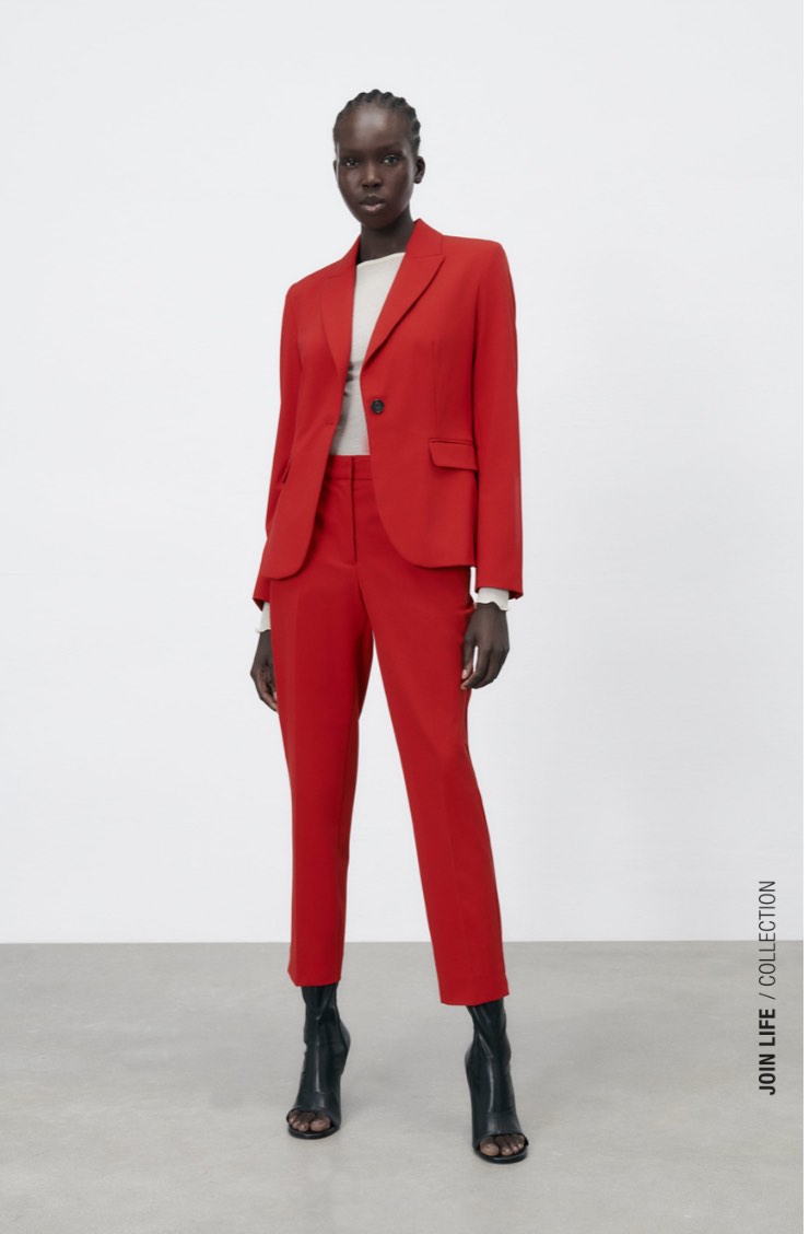 tailleur rosso Zara