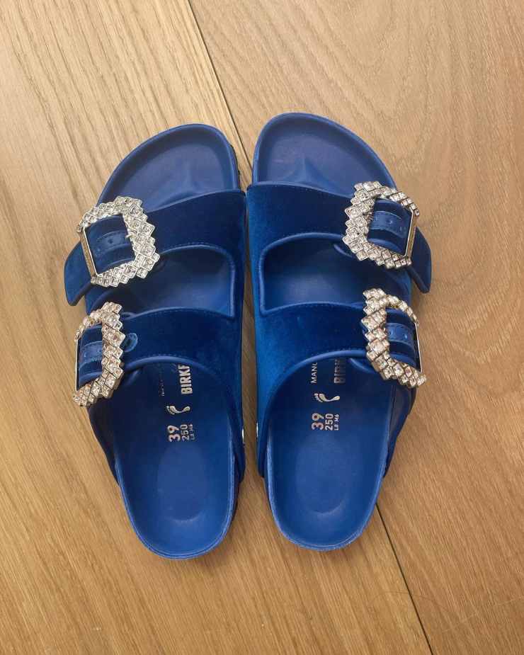 birkenstock capsule manolo blahnik blu