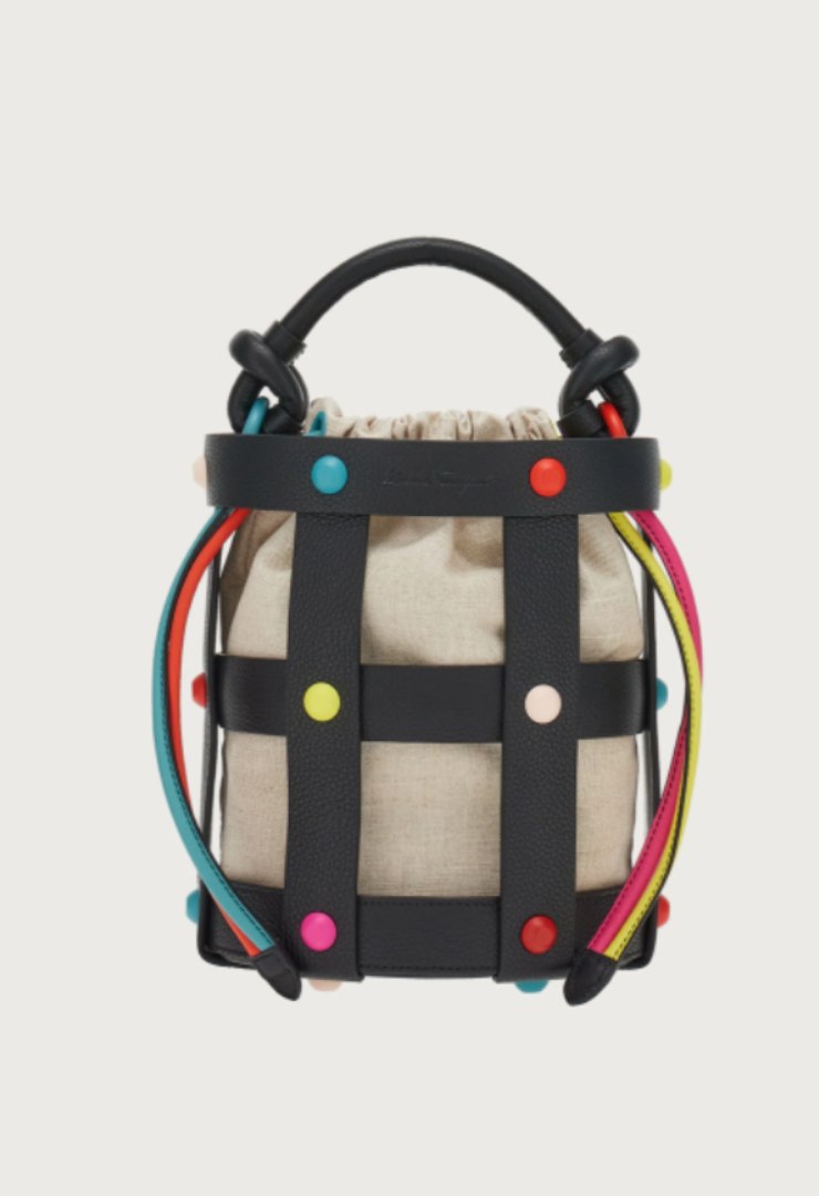 cage bag ferragamo nera colorata