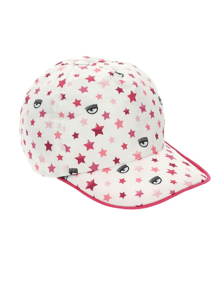 cappello visiera chiara ferragni bambino bianco