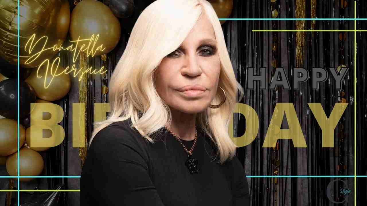 compleanno donatella versace