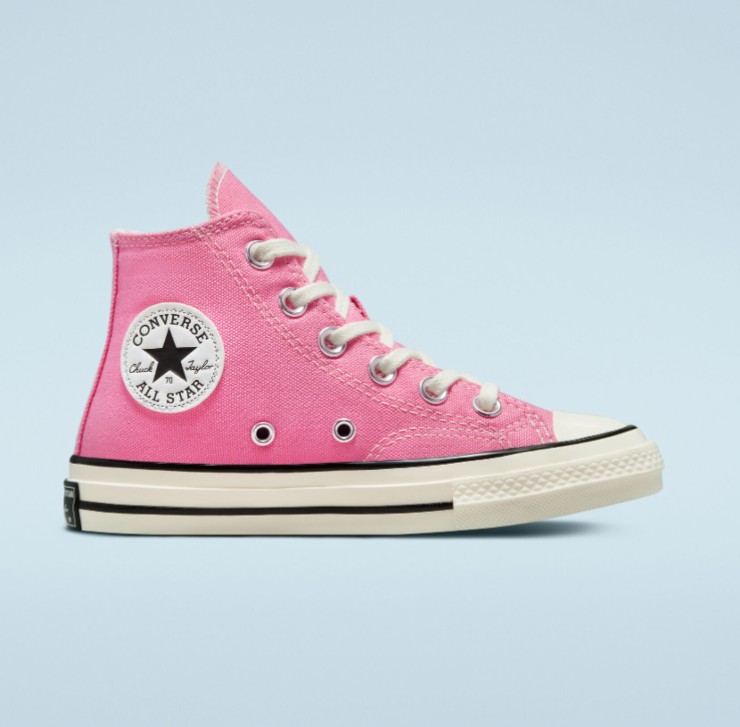 converse rosa acceso vintage