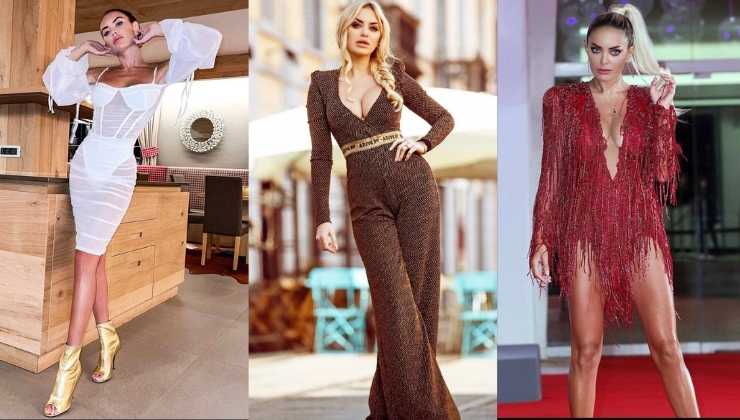 elena morali trasparenze, catsuit e frange 