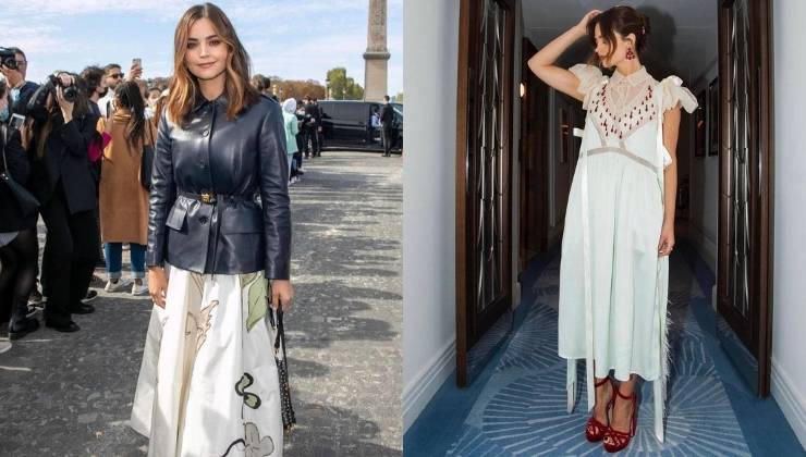 jenna coleman look sportivo e romantico