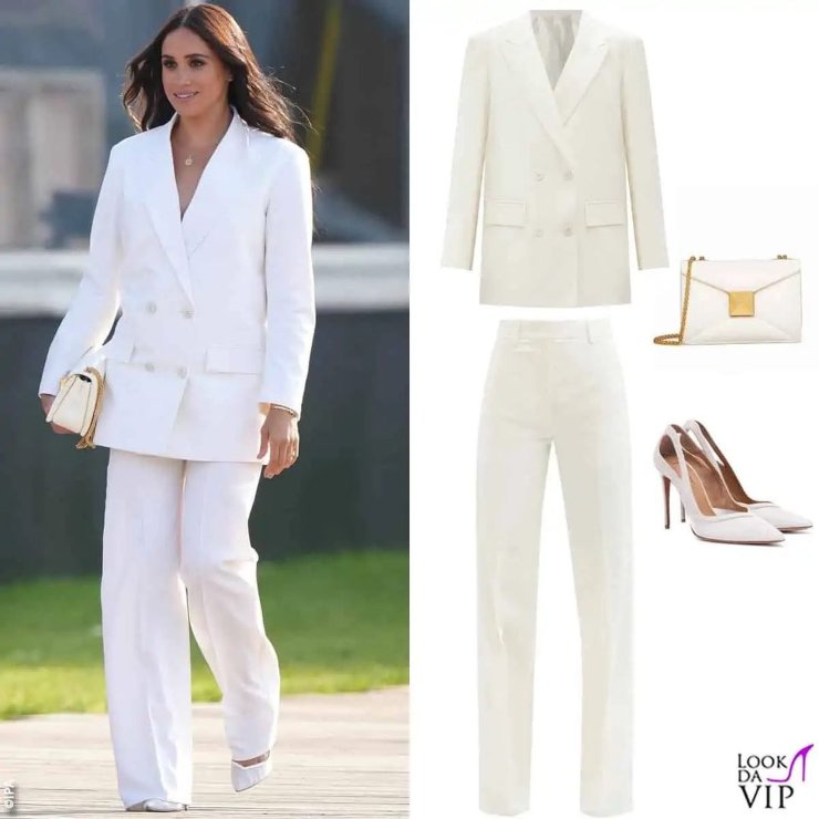 tailleur bianco meghan markle