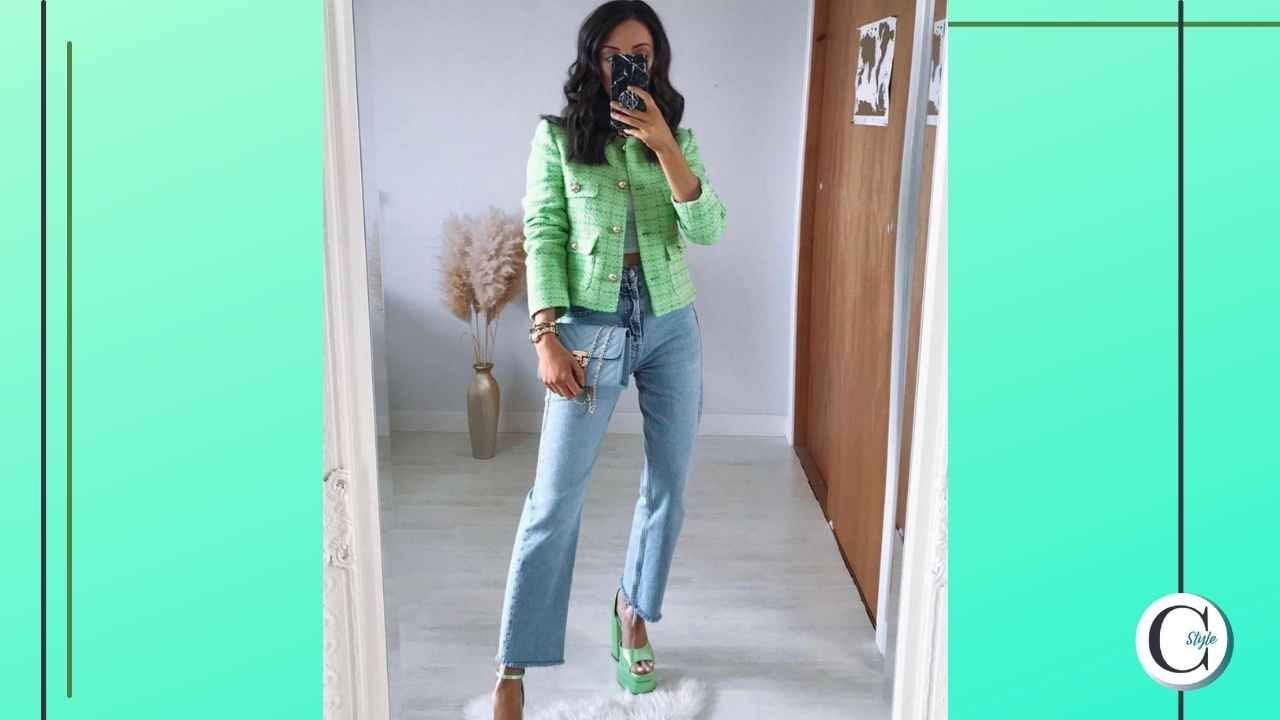 Come indossare un outfit Zara verde menta spendendo 150 euro